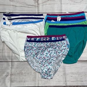 (12) Girls Underwear Brief Panties Hanes Fruit of the Loom New Variety